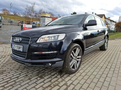 Piękne Audi Q7 3.0 TDI 4x4 Salon Polska Pierwszy Właściciel Serwisowany 7 Osobowe 2009 Cena 55,900 zł